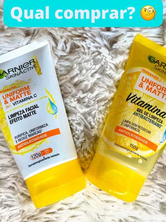 Resenha Gel de Limpeza Garnier Vitamina C efeito mate purificante ou antibacteriano?