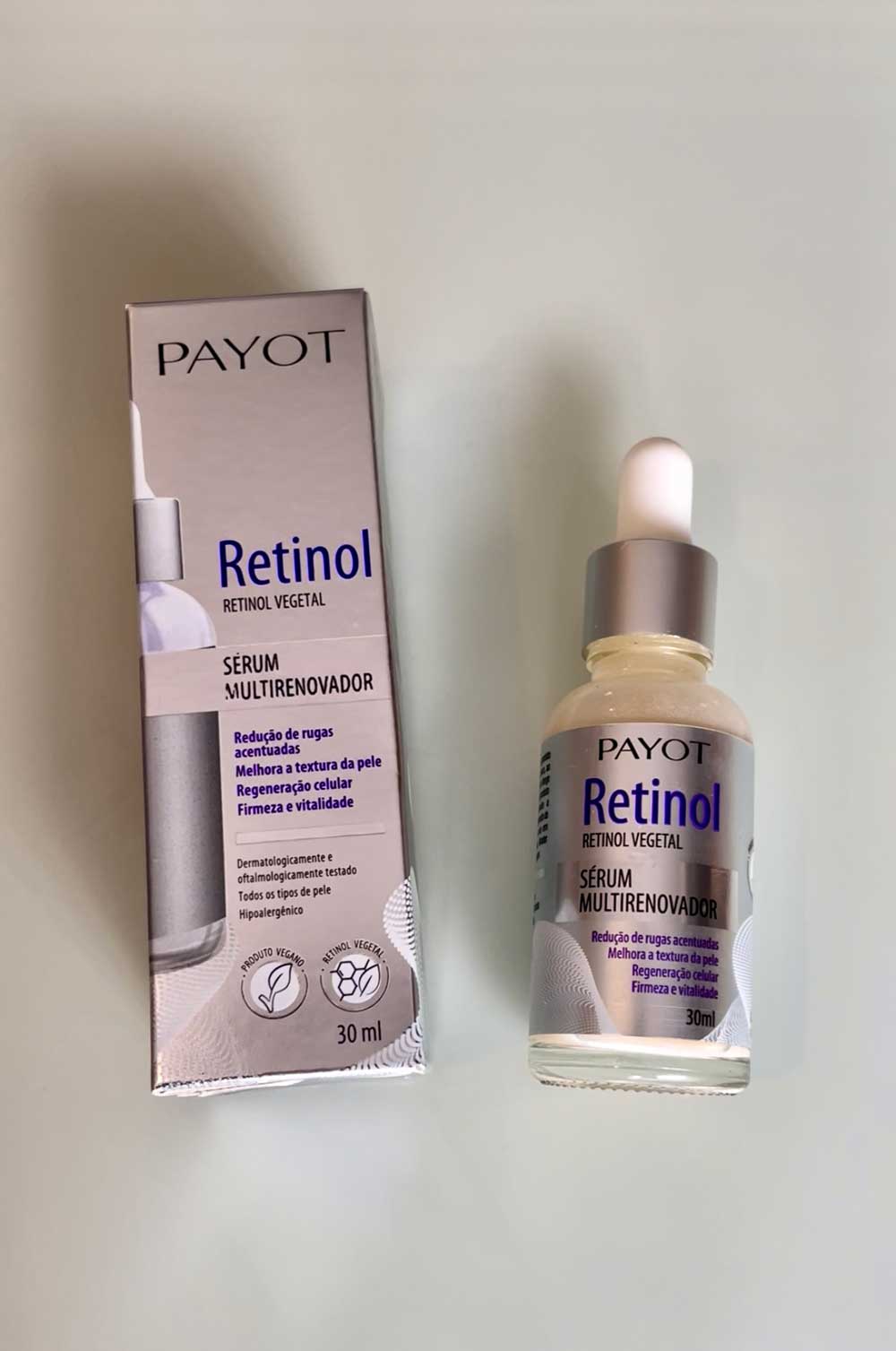 resenha serum retinol vegetal payot