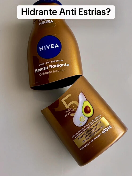 Hidratante Anti Estrias: resenha Nivea pele Negra Beleza Radiante