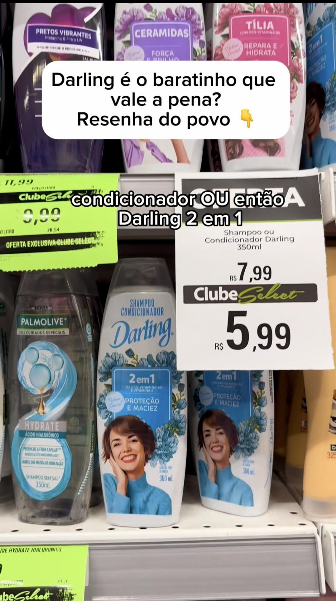 Resenha Darling Shampoo, Condicionador e 2 em 1: Baratinho de farmácia