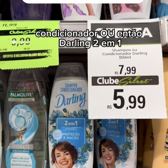 Resenha Darling Shampoo, Condicionador e 2 em 1: Baratinho de farmácia