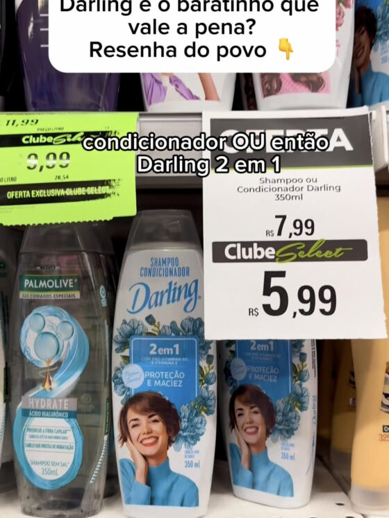 Resenha Darling Shampoo, Condicionador e 2 em 1: Baratinho de farmácia